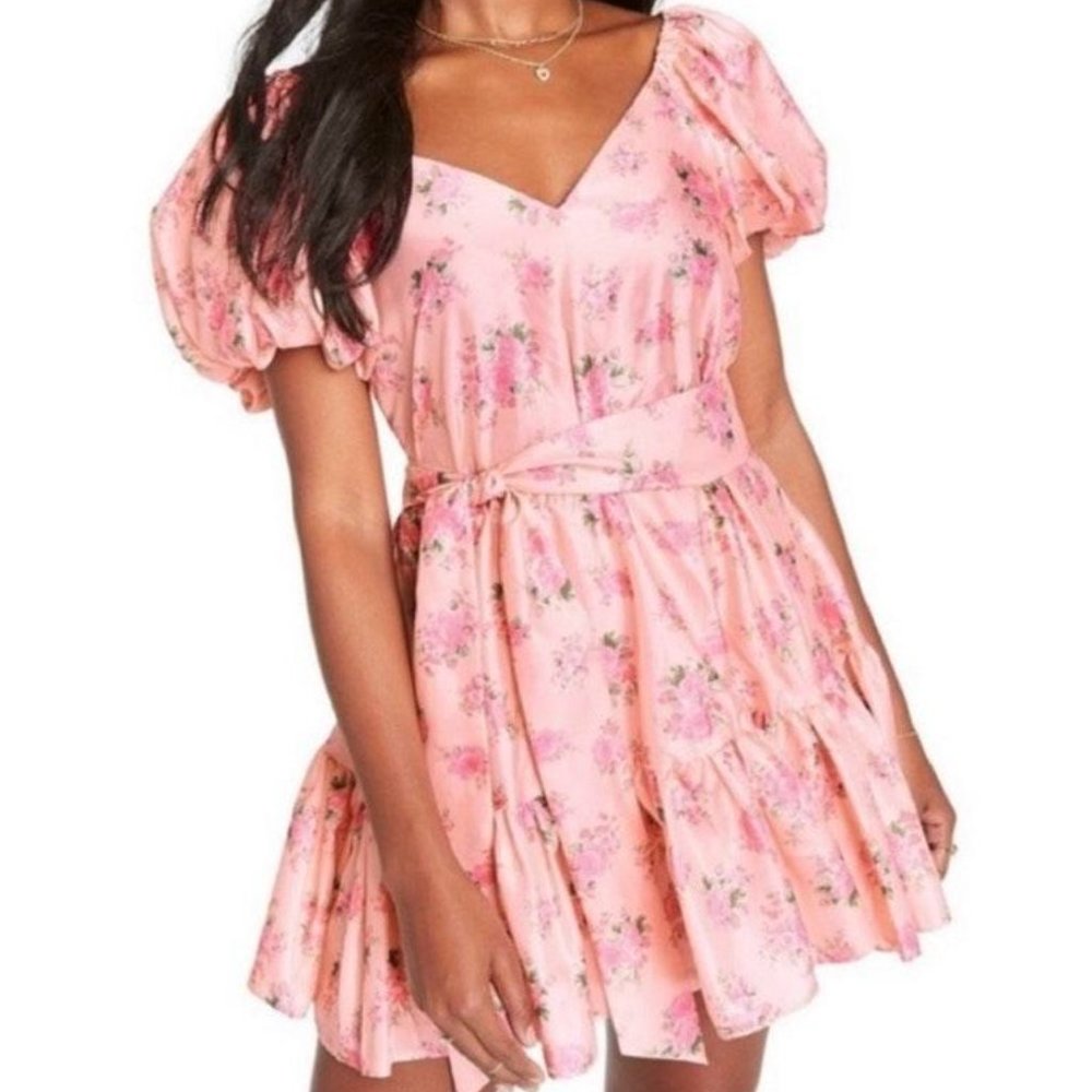 LoveShackFancy x Target Pink Floral Mini Dress